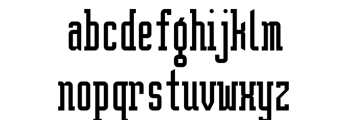 Brighton Serif NBP Font LOWERCASE