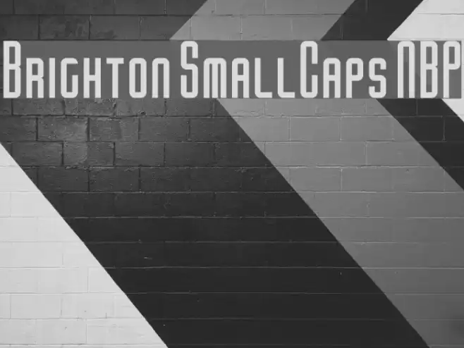 Brighton SmallCaps NBP Font examples