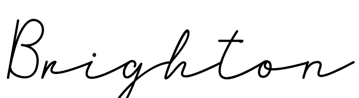 Brighton  フリーフォントのダウンロード