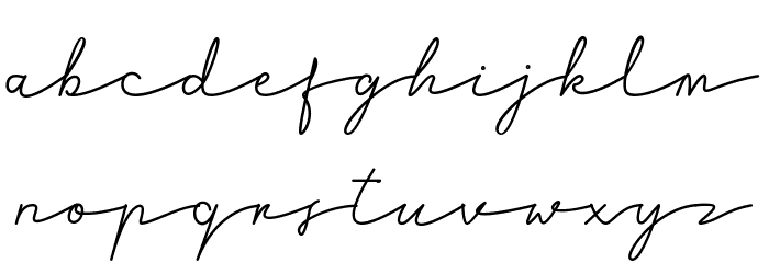 Brighton Font LOWERCASE