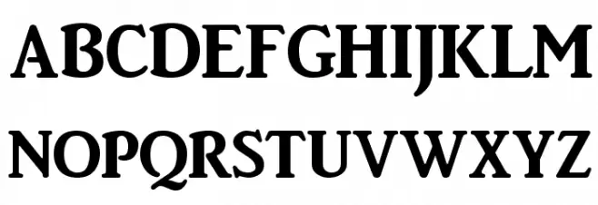 BrightonBold Schriftart Groß