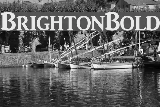 BrightonBold Font examples
