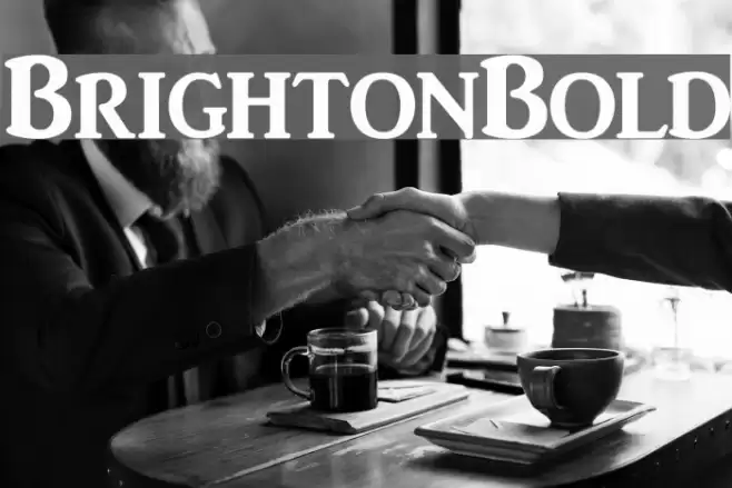 BrightonBold Font examples