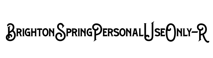 BrightonSpringPersonalUseOnly-R  Free Fonts Download