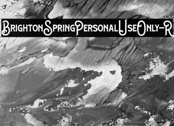 BrightonSpringPersonalUseOnly-R Font examples