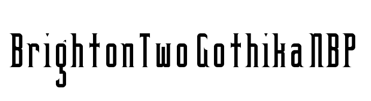 BrightonTwo Gothika NBP  font caratteri gratis
