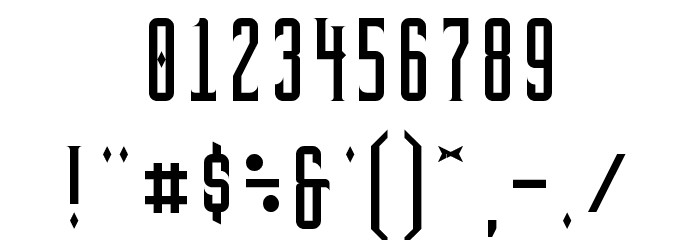 BrightonTwo Gothika NBP Font OTHER CHARS