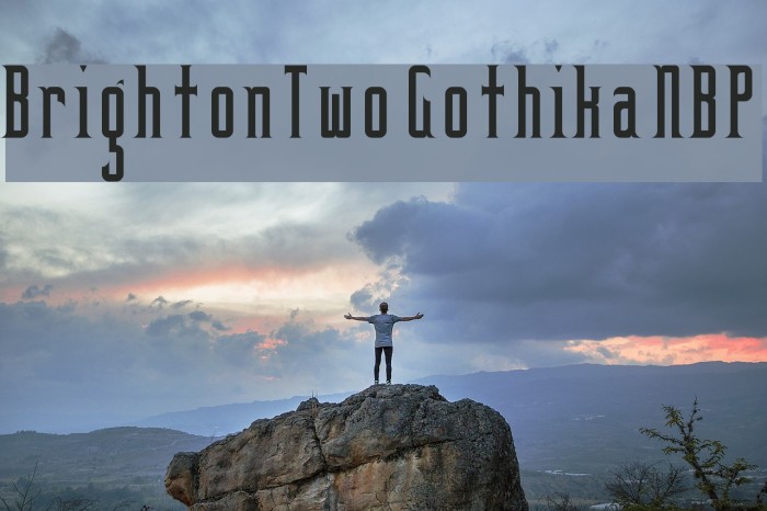 BrightonTwo Gothika NBP Font examples
