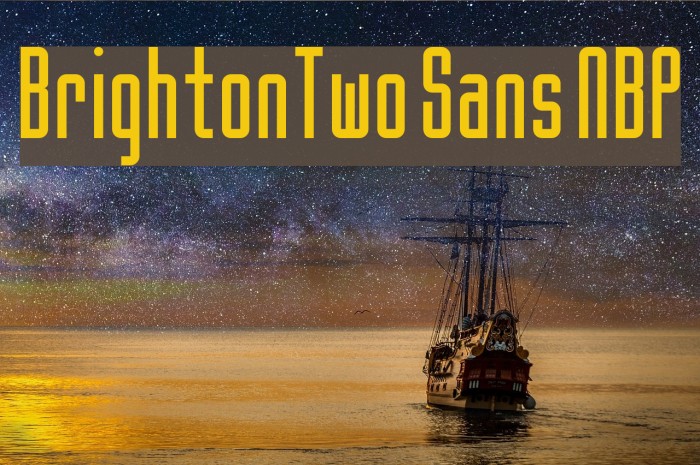 BrightonTwo Sans NBP Font examples