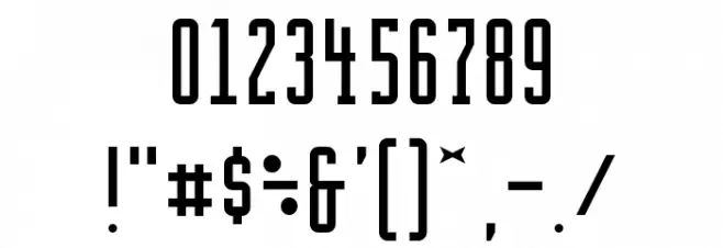 BrightonTwo Slab NBP Font Alte caractere