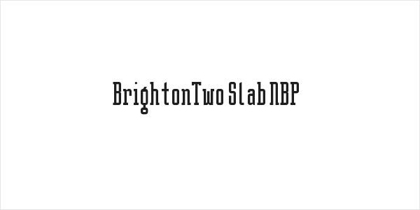 BrightonTwo Slab NBP Logo