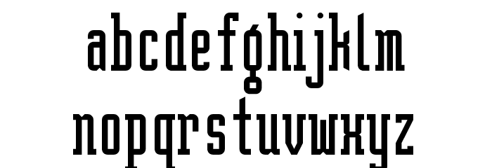BrightonTwo Slab NBP Font LOWERCASE