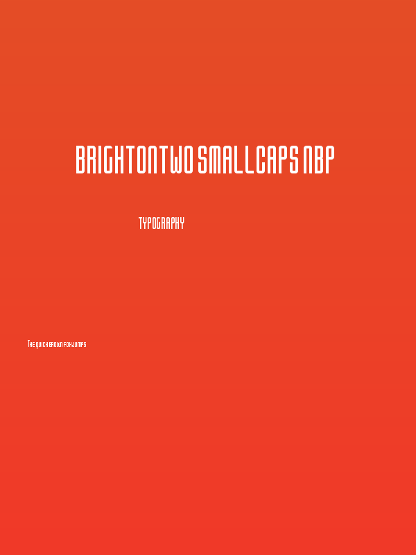 BrightonTwo SmallCaps NBP Poster