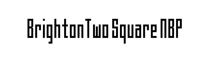 BrightonTwo Square NBP  font caratteri gratis