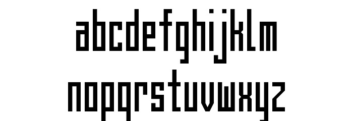 BrightonTwo Square NBP Font LOWERCASE