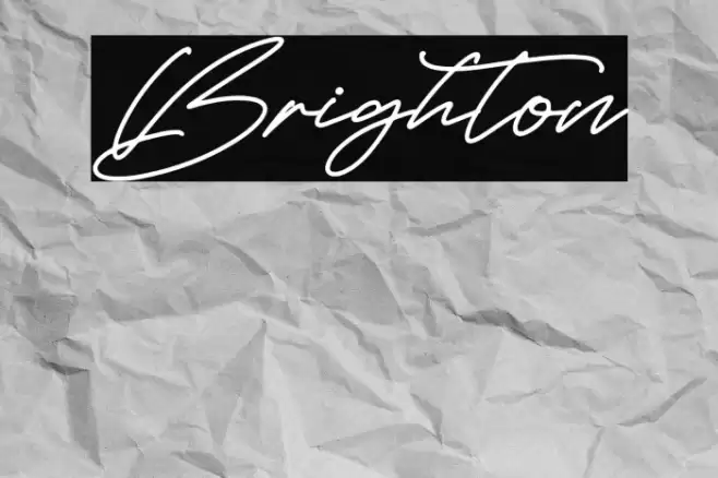 Brighton Font examples