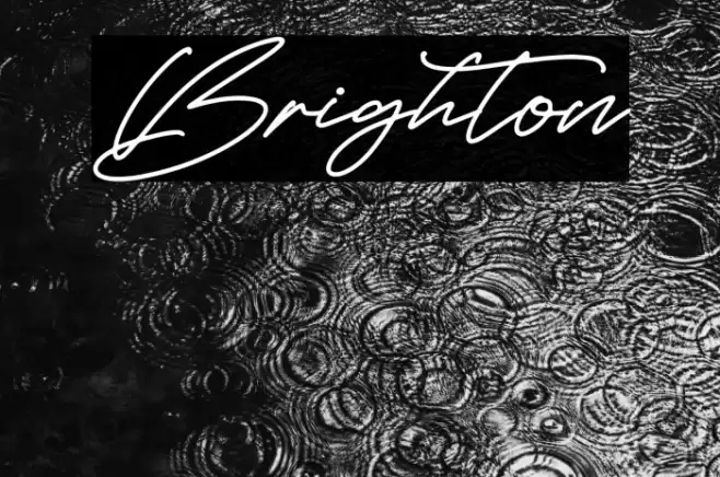 Brighton Font examples