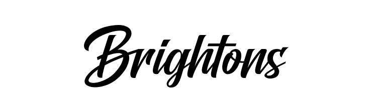 Brightons  フリーフォントのダウンロード