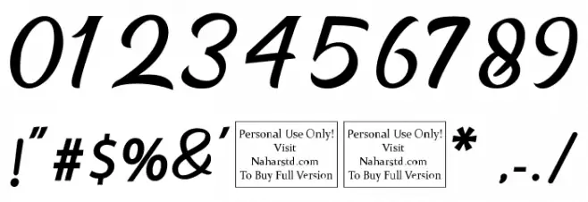 Brightons Font OTHER CHARS