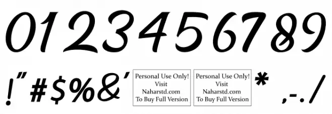 Brightons Font OTHER CHARS