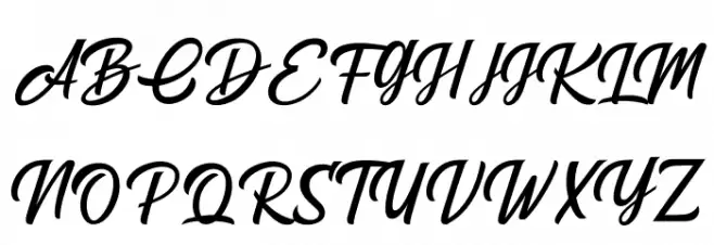 Brightons Schriftart Groß
