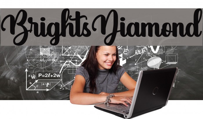 BrightsDiamond Font examples