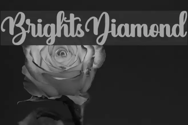 BrightsDiamond Шрифта examples