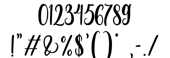 Brightside Font OTHER CHARS