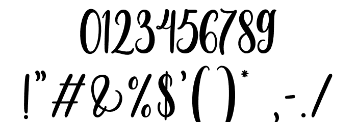 Brightside Font OTHER CHARS