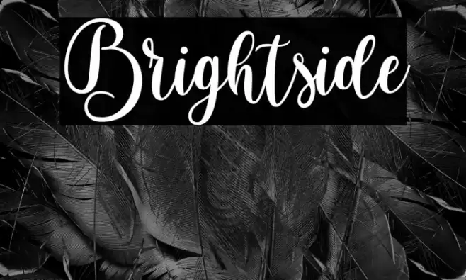 Brightside Font examples