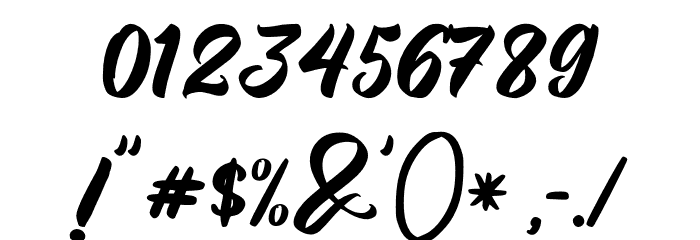 BrightsomeFreePersonalUse Font OTHER CHARS
