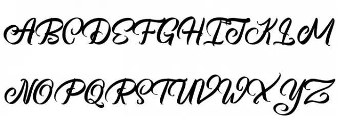BrightsomeFreePersonalUse Шрифта ВЕРХНИЙ