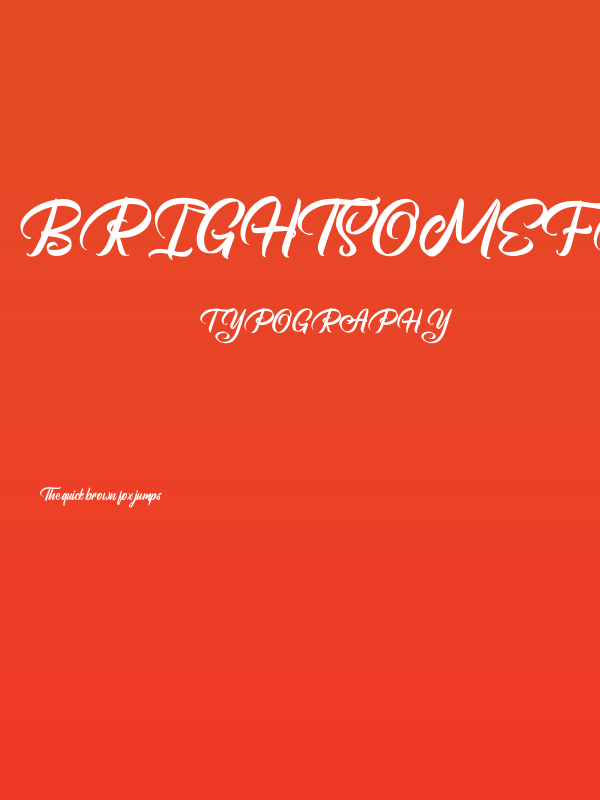 BrightsomeFreePersonalUse Poster