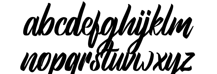 BrightsomeFreePersonalUse Font LOWERCASE