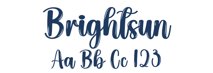 Brightsun Font Preview