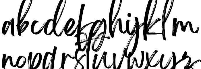 Brightwall Personal Use Font LOWERCASE