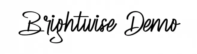 Brightwise Demo Font