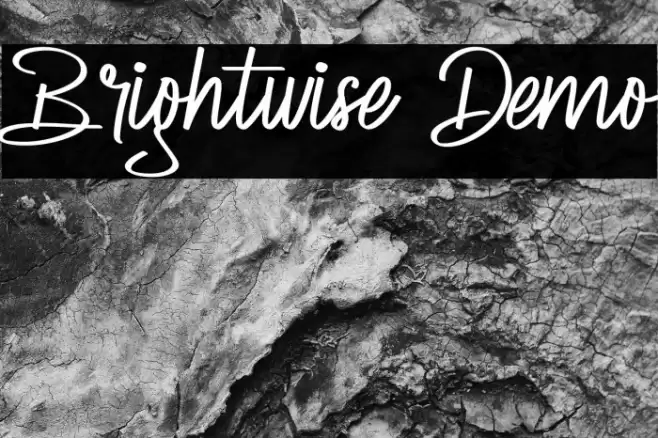 Brightwise Demo Font examples