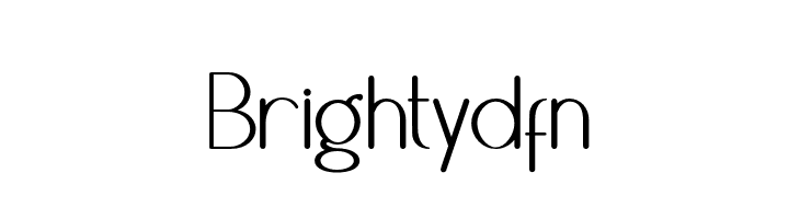Brightydfn  Frei Schriftart Herunterladen