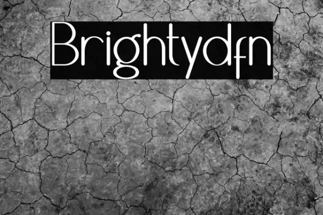Brightydfn Font examples