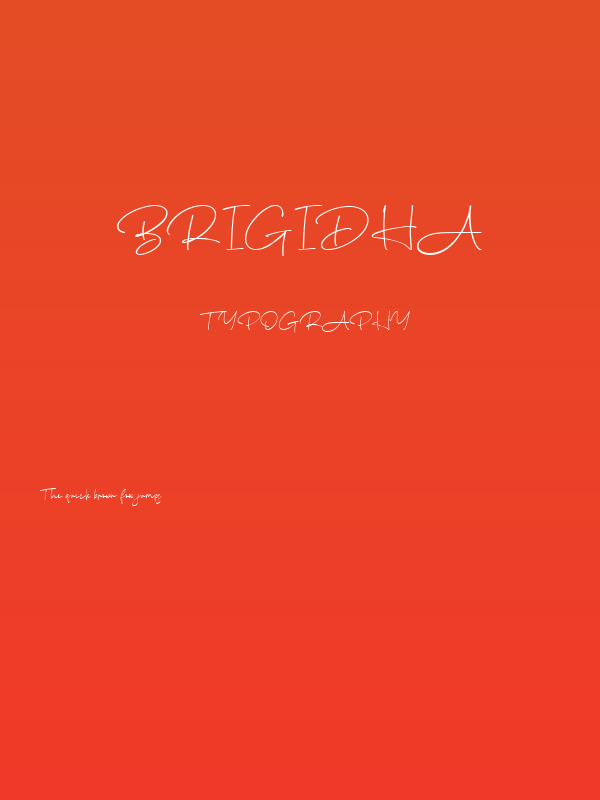Brigidha Poster