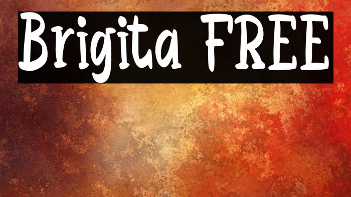 Brigita FREE Font examples