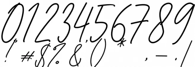 Brigitha Signature Font OTHER CHARS
