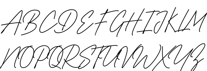 Brigitha Signature Polices MAJUSCULES