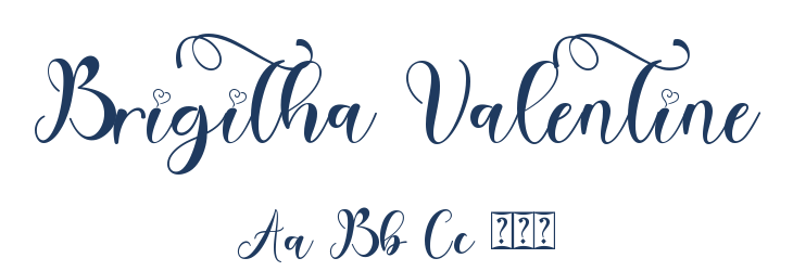 Brigitha Valentine Font Preview