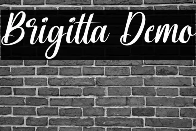 Brigitta Demo Font examples