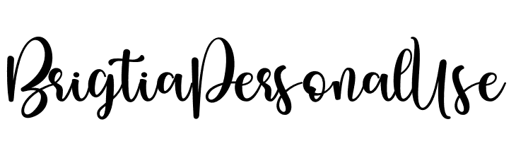 Brigtia Personal Use  font caratteri gratis