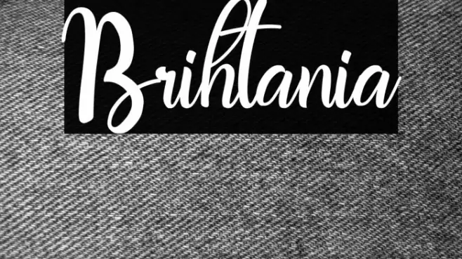 Brihtania Font examples