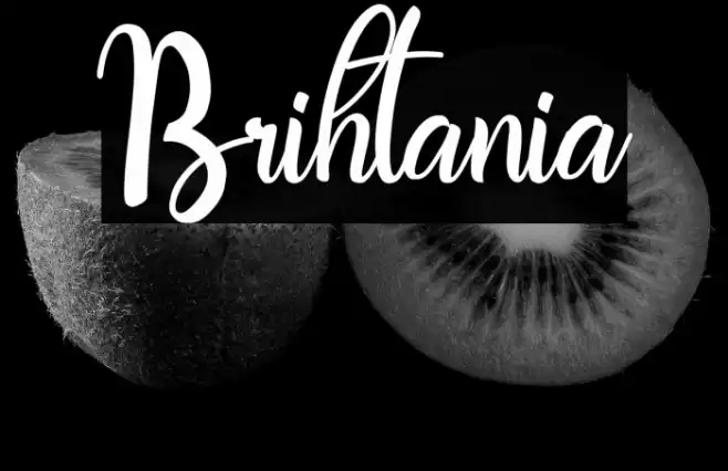 Brihtania Font examples