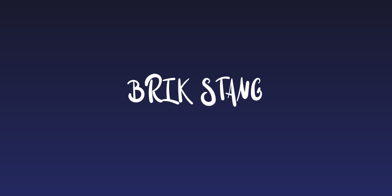Brik Stang Social Header